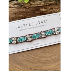 Choker Turkese Store Western Hand Turquoise CH304