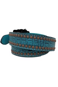 Cinto Arizona Belts c/Rebites Azul Turquesa 7150