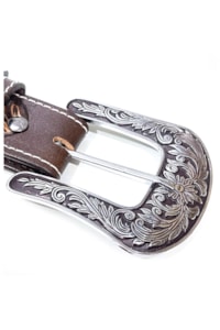 Cinto Arizona Belts Entalhado Marrom 7164