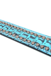 Cinto Arizona Belts Print Jacaré Azul Turquesa 7150