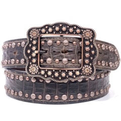 Cinto Arizona Belts Print Jacaré Marrom 7171