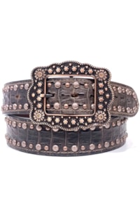Cinto Arizona Belts Print Jacaré Marrom 7171