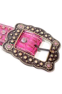 Cinto Arizona Belts Print Jacaré Pink 7171