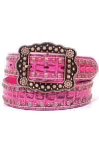Cinto Arizona Belts Print Jacaré Pink 7171