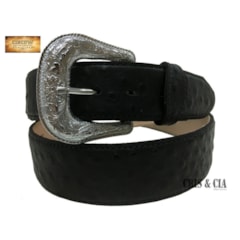 Cinto Cincow Print Avestruz Preto - 2900