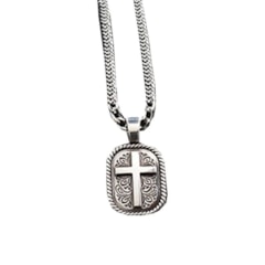 Colar Twister Medalha Crucifixo 32160