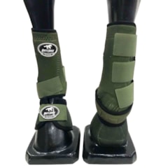 Conjunto Ventrix Caneleira/Cloche Verde Militar Boots Horse KV-43 BH-01