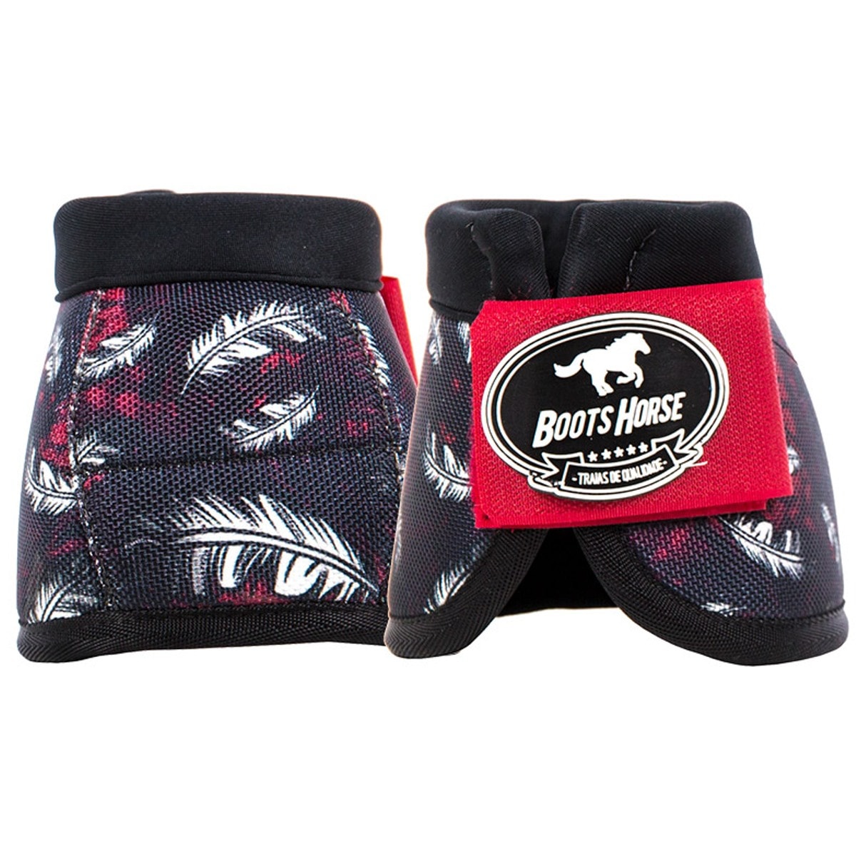 Conjunto Ventrix Caneleira e Cloche Preto/Vermelho/Estampado BH-02