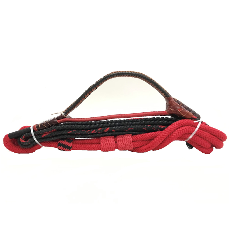 Corda Rodeio Corda Americana p/ Montaria Mista Esquerda Vermelho/Preto - Fábio ...