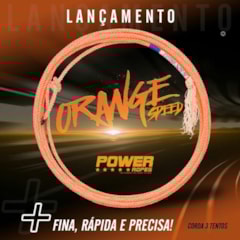 Corda de Laço Power Ropes 3 Tentos Orange Speed Para Laço Em Dupla