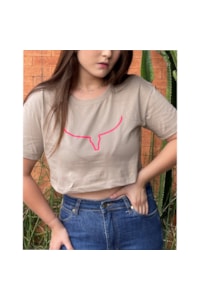 Cropped Moiadeiros CRMF39 Bege