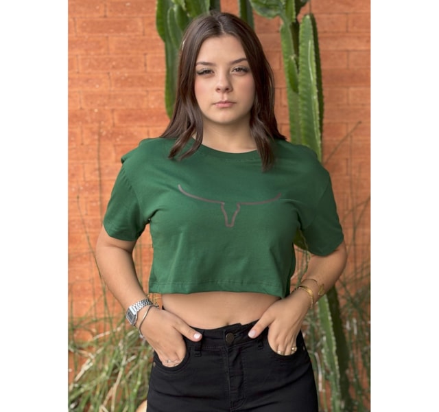 Cropped Moiadeiros CRMF40 Verde Folha