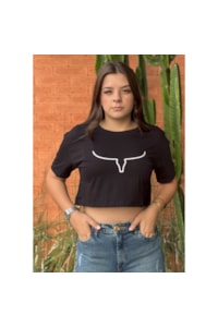 Cropped Moiadeiros CRMF41 Preto