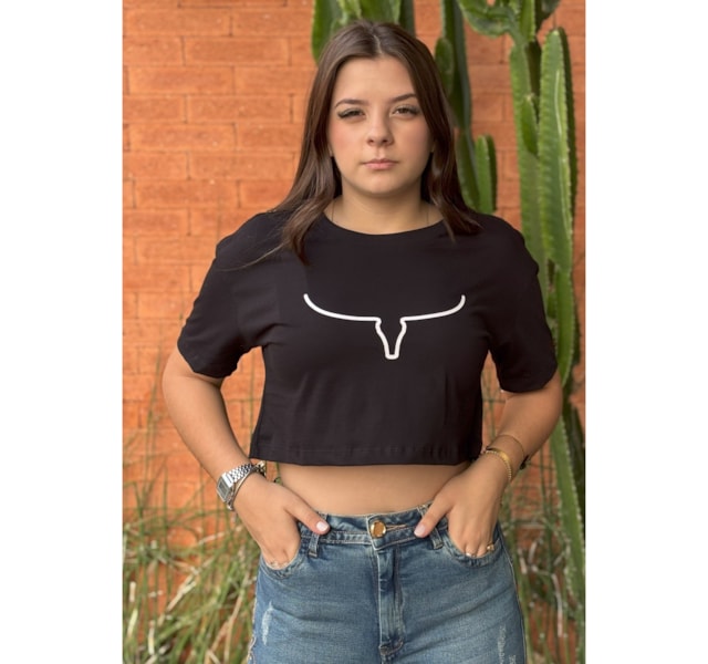 Cropped Moiadeiros CRMF41 Preto