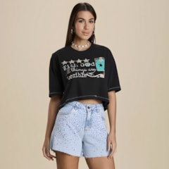 Cropped Moon Horse Bota God 0108302UN