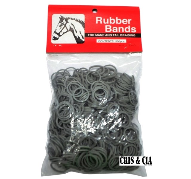 Elástico Rubber Bands Importado para Tranças em Crina e Rabo 245911