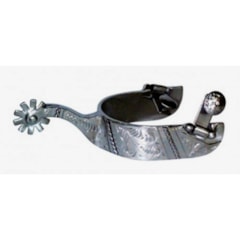 Espora Partrade 257340 Stainless Steel Brushed Show Reining Spur Level 3