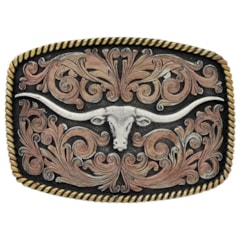 Fivela Montana Silversmiths Long Horn A711