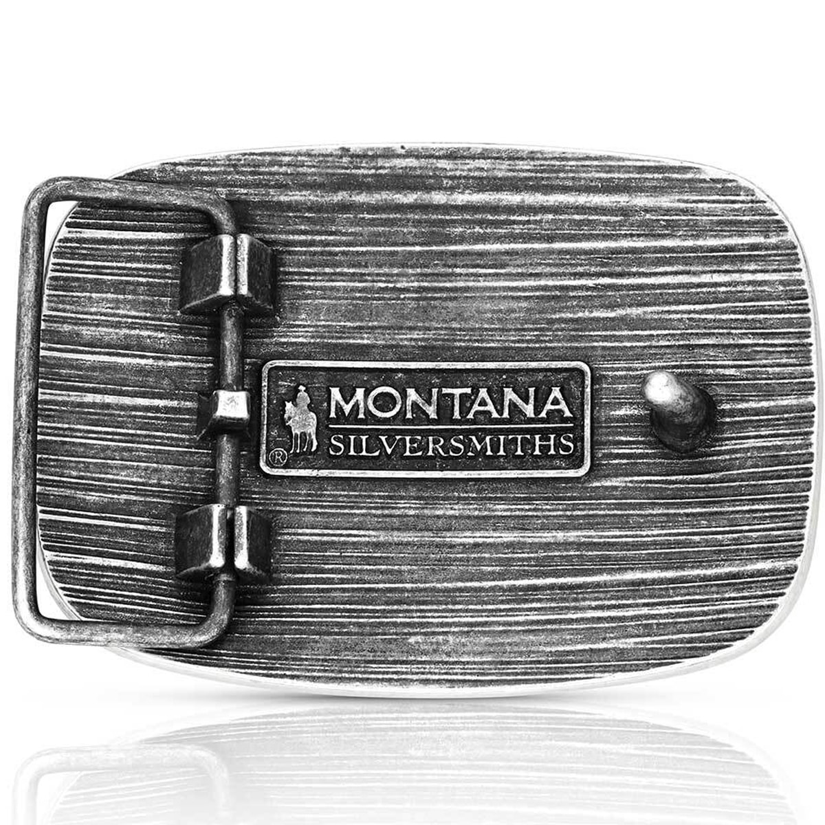 Fivela Montana Silversmiths Long Horn Patriotic A1054P | Cris & Cia