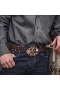 Fivela Montana Silversmiths Texas/USA Bull Rider A920