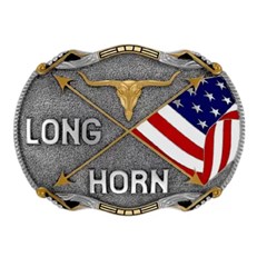 Fivela Sumetal Long Horn Bandeira 12870FE