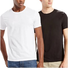 Kit Camiseta Levi's Basica Preto e Branco LB0020002/LB0020001