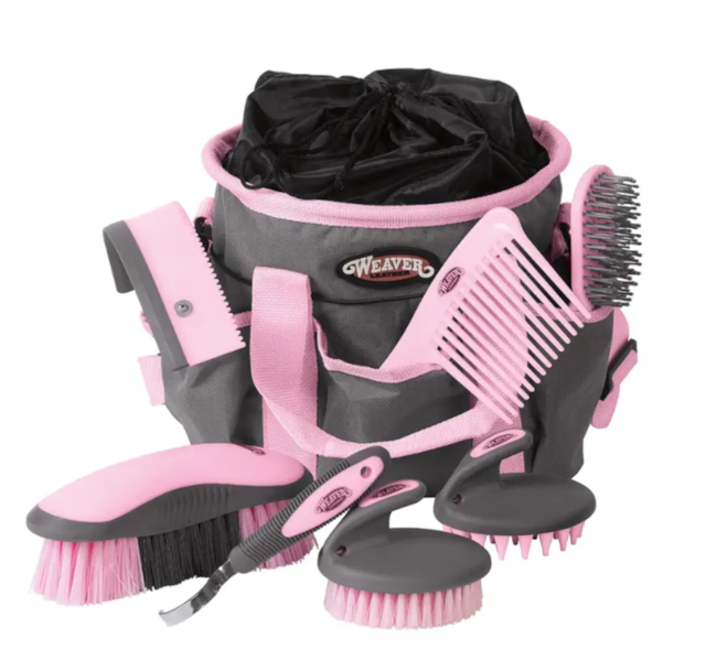 Kit Weaver para Limpeza e Higiene Animal Cinza/Rosa Claro 65-2055