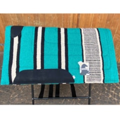 Manta Mustang Estampa Navajo 1119-MU Verde/ Bege/ Preto