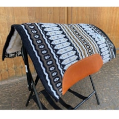 Manta Mustang Estampa Navajo 1216-MU  Preto/Branco/Bege