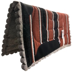 Manta Mustang Estampa Navajo 1702-MU Preto/Caramelo/Branco