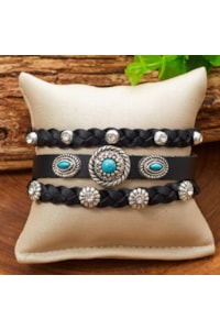 Mix de Pulseiras Turkese Store Houston Black PL339