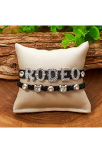 Mix Pulseiras Turkese Store Rodeo Preto/Prata/Strass PL338