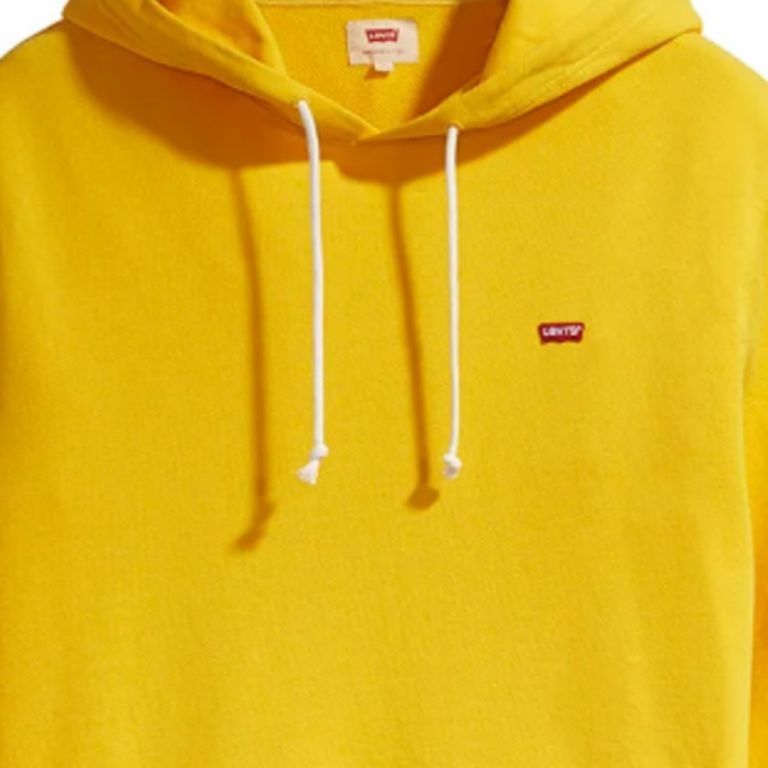 levis yellow moletom com capuz