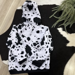 Moletom Mini Farm Infantil C/Capuz MF66 Branco/Preto