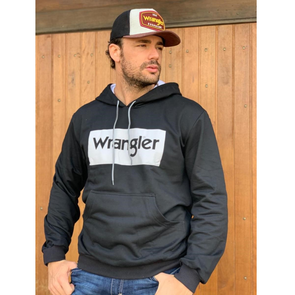 blusa de moletom wrangler