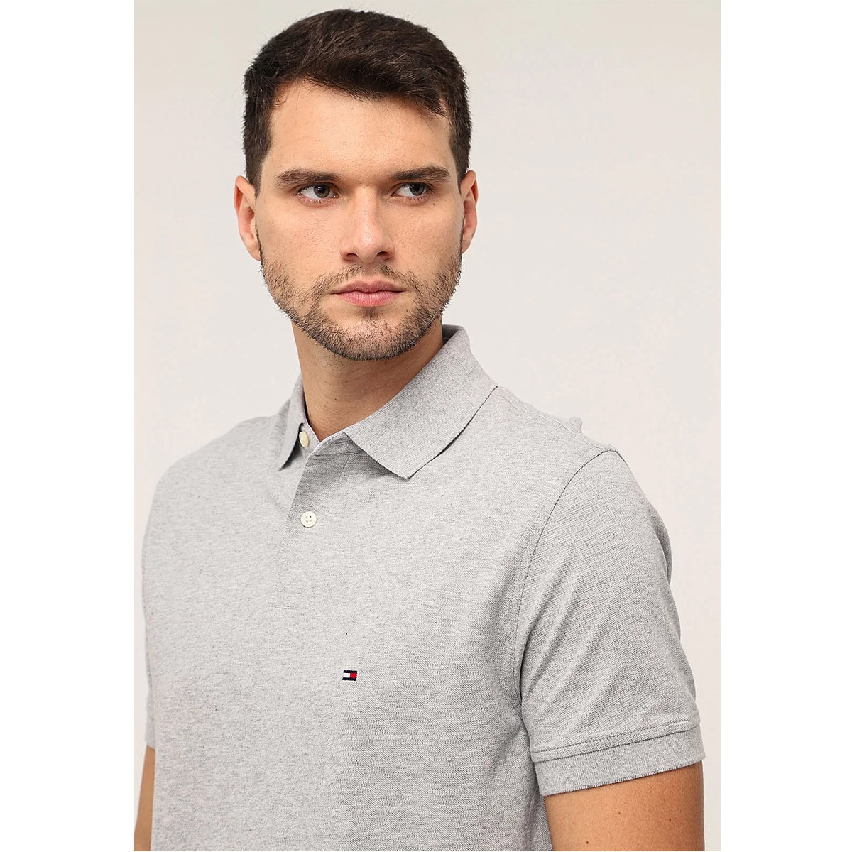 Polo Tommy Hilfiger Cinza Mescla TH78J7063-TH030 | Cris & Cia