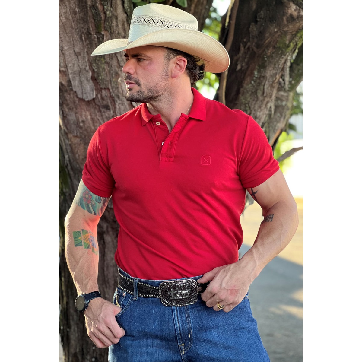 Polo TXC 6368 Vermelho | Cris & Cia