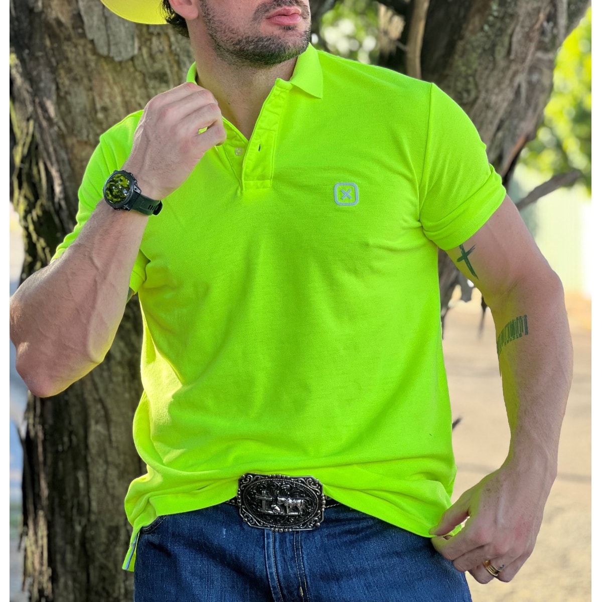 Polo TXC 6368 Amarelo Flúor | Cris & Cia