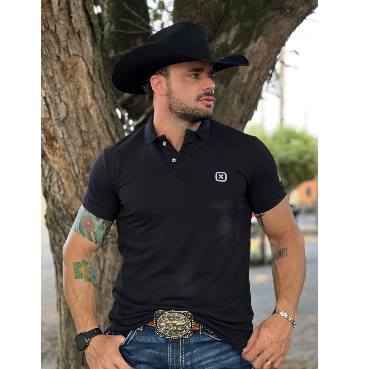 Polo TXC 6368 Preto | Cris & Cia