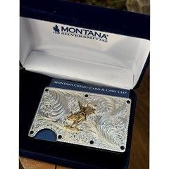 Porta Cartão Montana Silversmiths Fig Opt Bulls CRCARD2