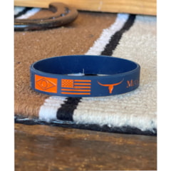 Pulseira Moiadeiros Silicone Azul Marinho PULMO