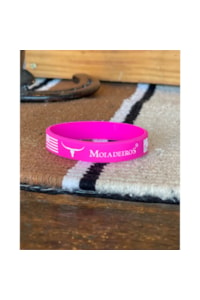 Pulseira Moiadeiros Silicone Rosa Neon PULMO