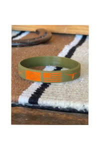 Pulseira Moiadeiros Silicone Verde Militar PULMO