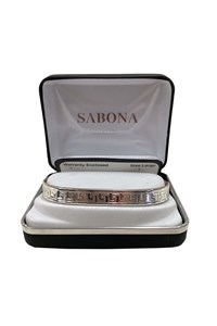 Pulseira Sabona AZTEC Silver Magnetic Wristband 541