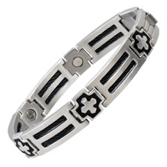 Pulseira Sabona Cross Cable Stainless Magnetic 370