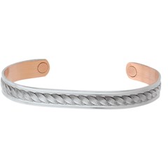 Pulseira Sabona Silver Rope Magnetic Wristband 537