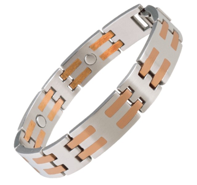 Pulseira Sabona Stainless Copper Bar Magnetic 561