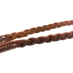 Rédea Equitech Couro Trançado 3 Tentos RT35-8-EQ