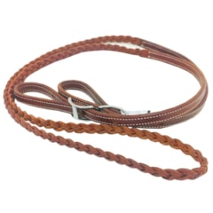 Rédea Equitech Couro Trançado 3 Tentos RT35-8-EQ