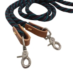 Rédea Weaver Nylon Fechada Preto/Roxo/Verde 352026